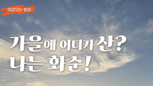 화순관광 SNS 가을에 어디가 산? 나는 화순!